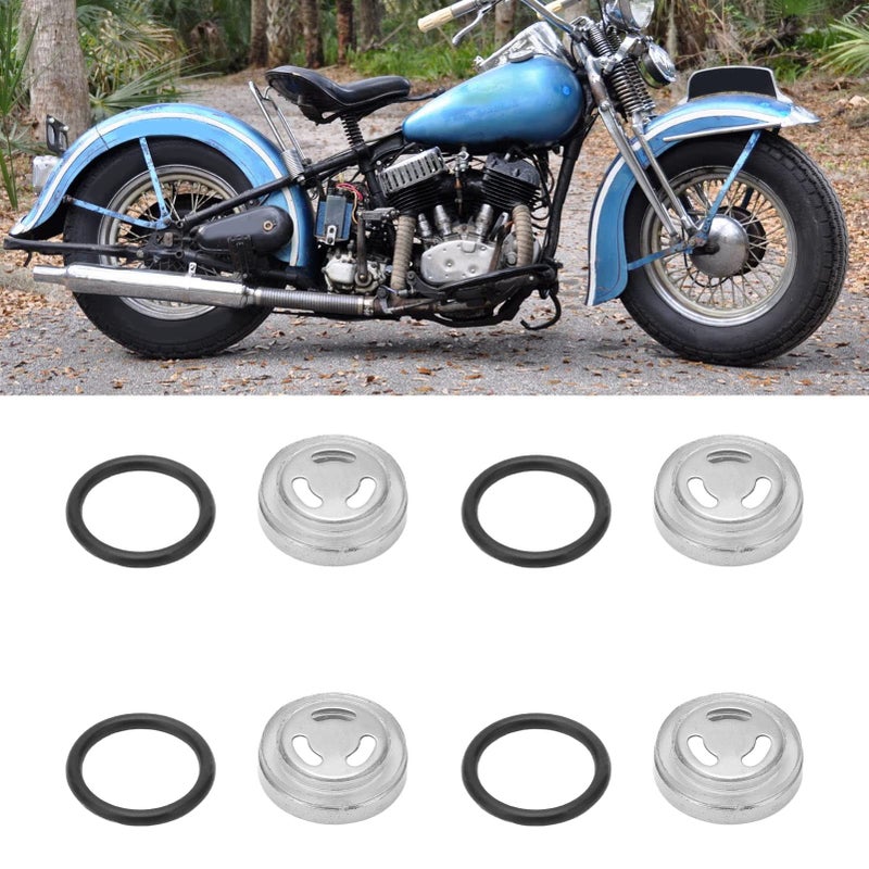 Aramox Brake Master Cylinder Gasket Set, 4 Pcs Brake Master Cylinder Reservoir Sight Gasket Set Motorcycle Accessory for Scooter ATV Dirt Bike - Image 4